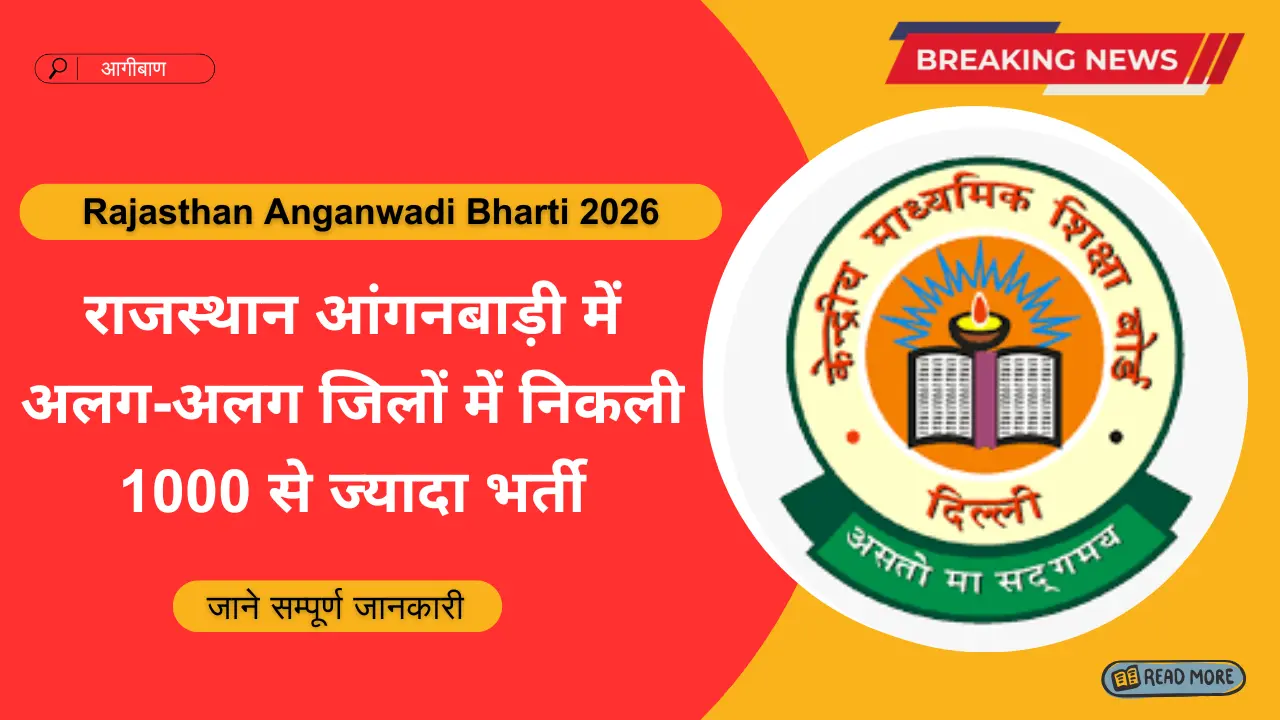 Rajasthan Anganwadi Bharti 2026