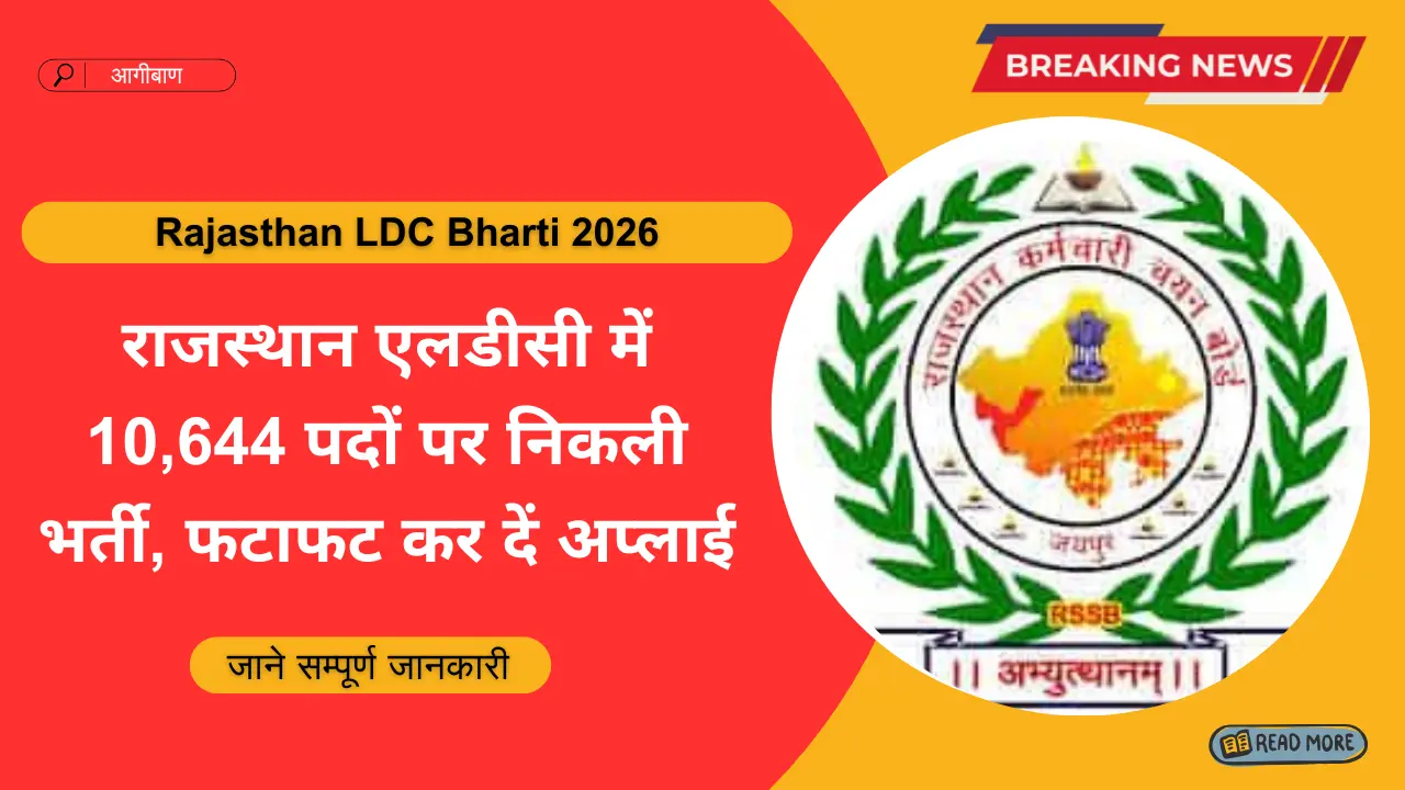 Rajasthan LDC Bharti 2026